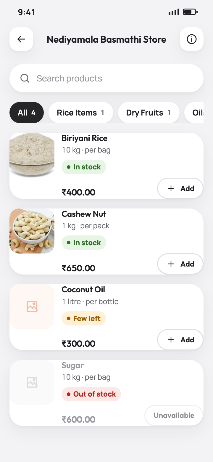 Browse products